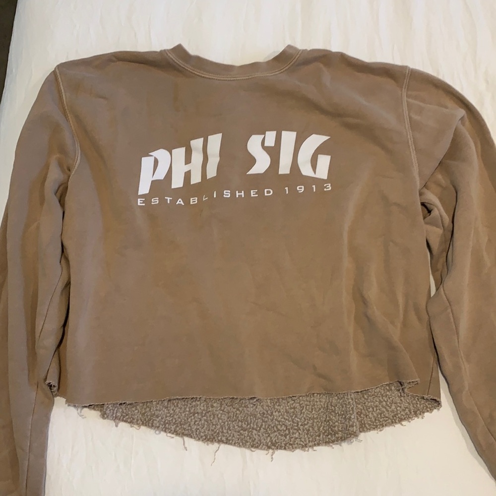 Phi Sigma Sigma Sorority Cropped Sweatshirt